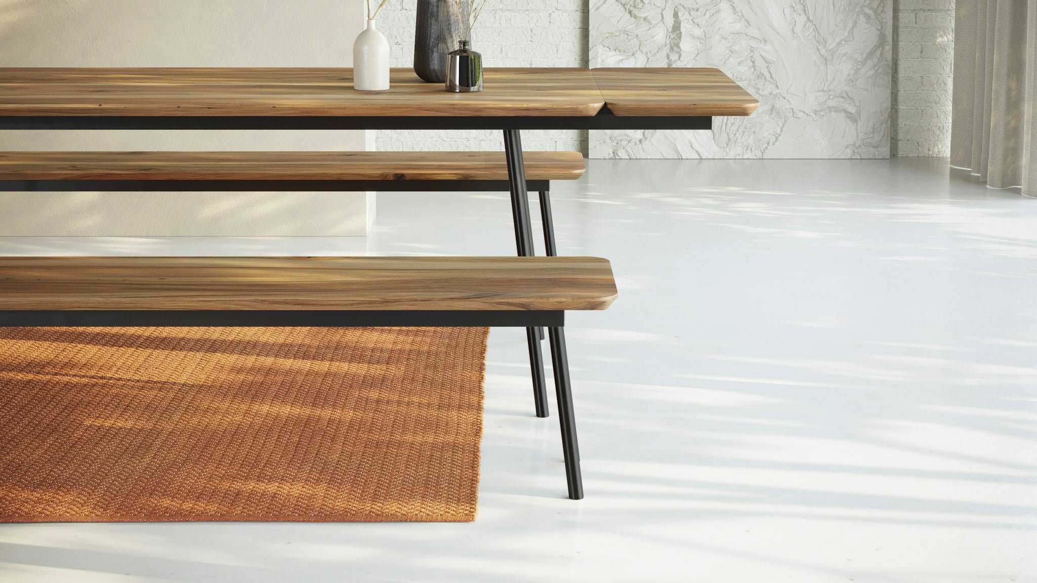 MARTA | Walnut Extendable Dining Table