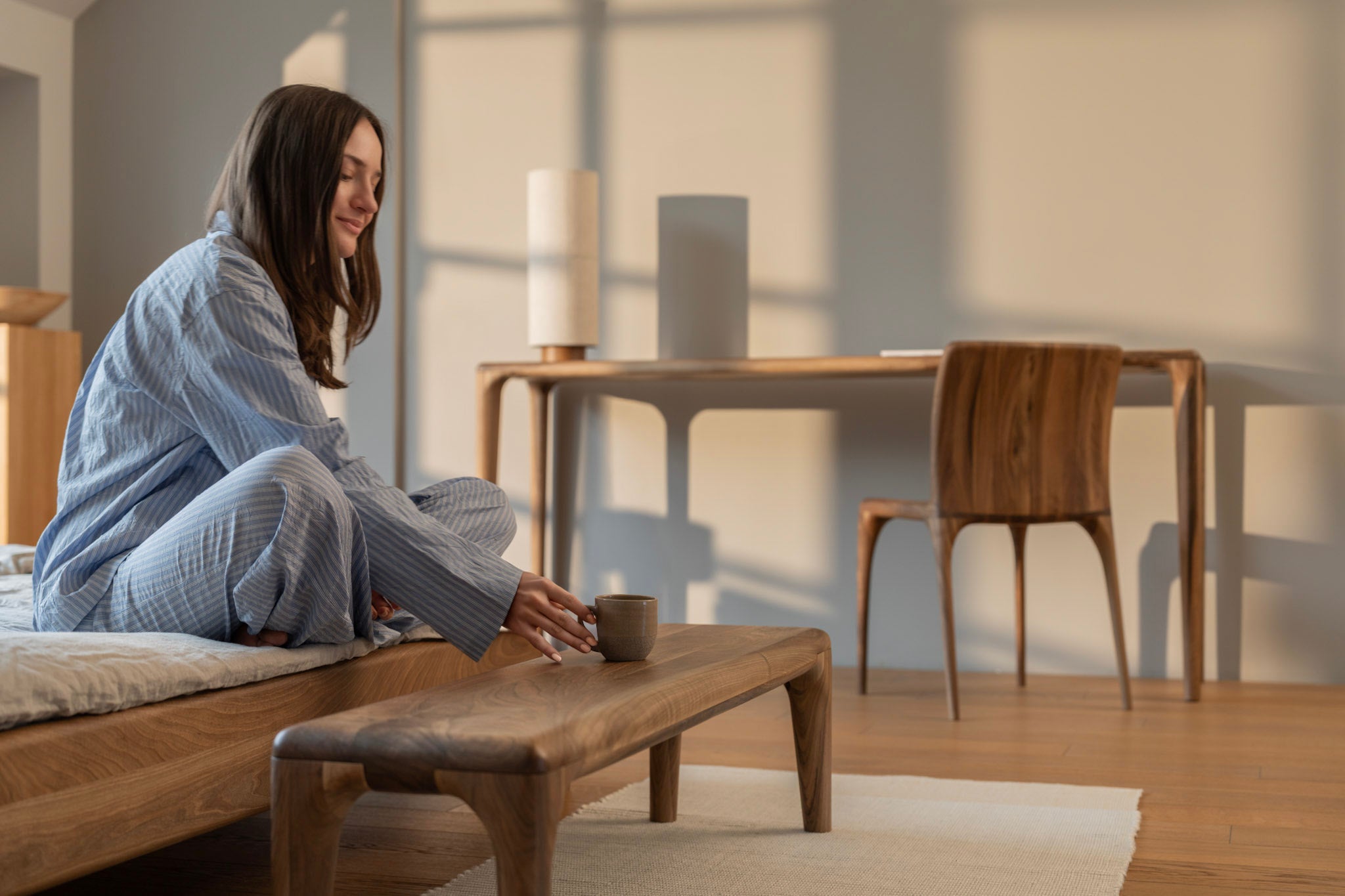 LÜNA | Walnut Console Table