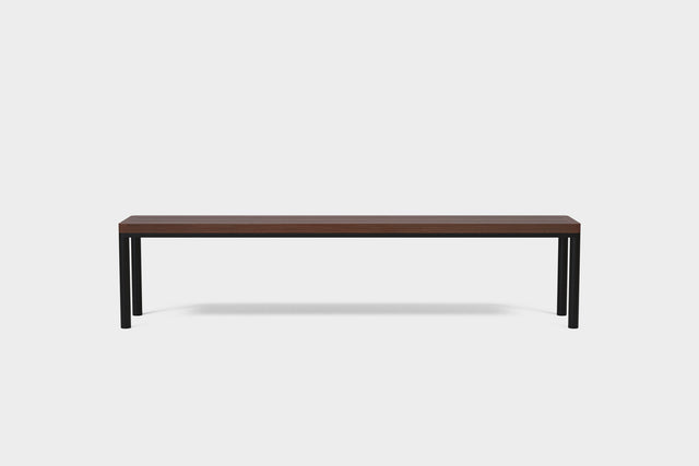 FRANKIE | Outdoor Smoked Ash Dining Bench image 1