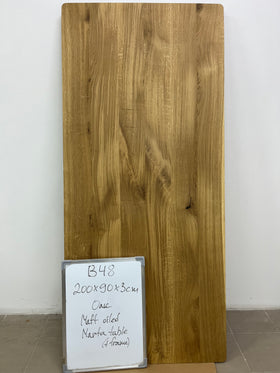 MARTA | Oak Table | 79" × 35" × 1" | B48 Stock image 5