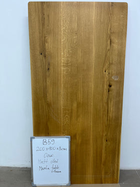 MARTA | Oak Table | 79" × 39" × 1" | B59 Stock image 5