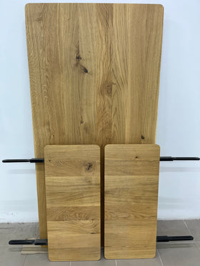 MARTA | Oak Extendable Table | 63" - 90" × 31" × 1" | B60 Stock image 5