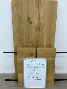 MARTA | Oak Extendable Table | 63" - 90" × 31" × 1" | B60 Stock image 6