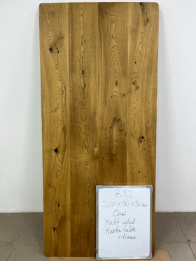 MARTA | Oak Table | 79" × 35" × 1" | B82 Stock image 5