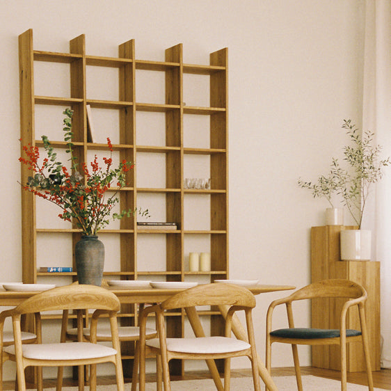 AGATA | Contemporary Oak Bookcase 63
