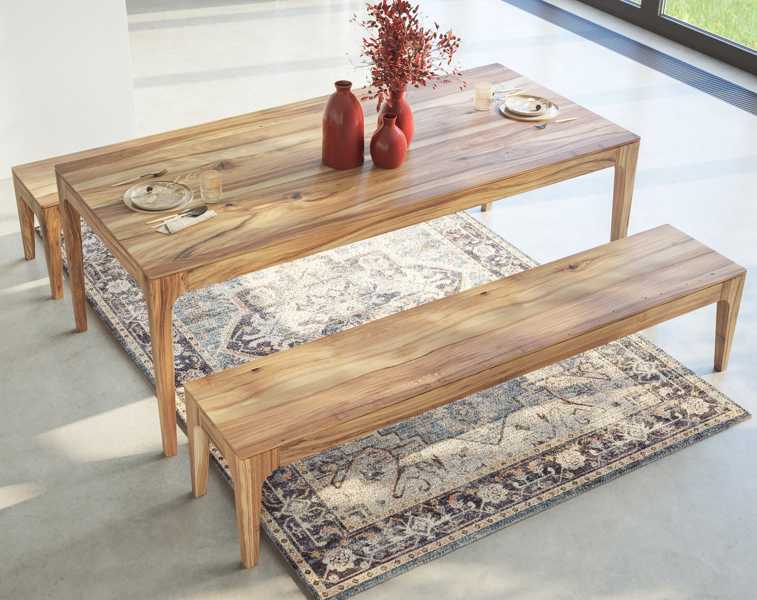 CAROLINA | Walnut Dining Bench