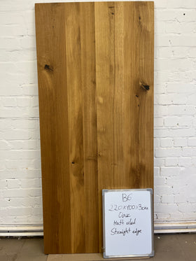 MARTA S | Oak Dining Table | 87" x 39" x 1" | B6 Stock image 5