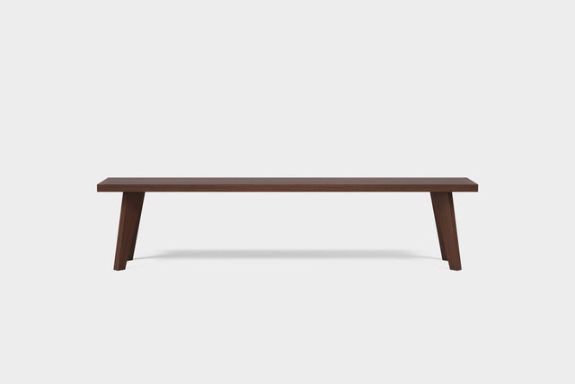 Amber | Outdoor Smoked Ash Dining Bench image 1