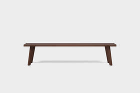 Amber | Outdoor Smoked Ash Dining Bench image 1
