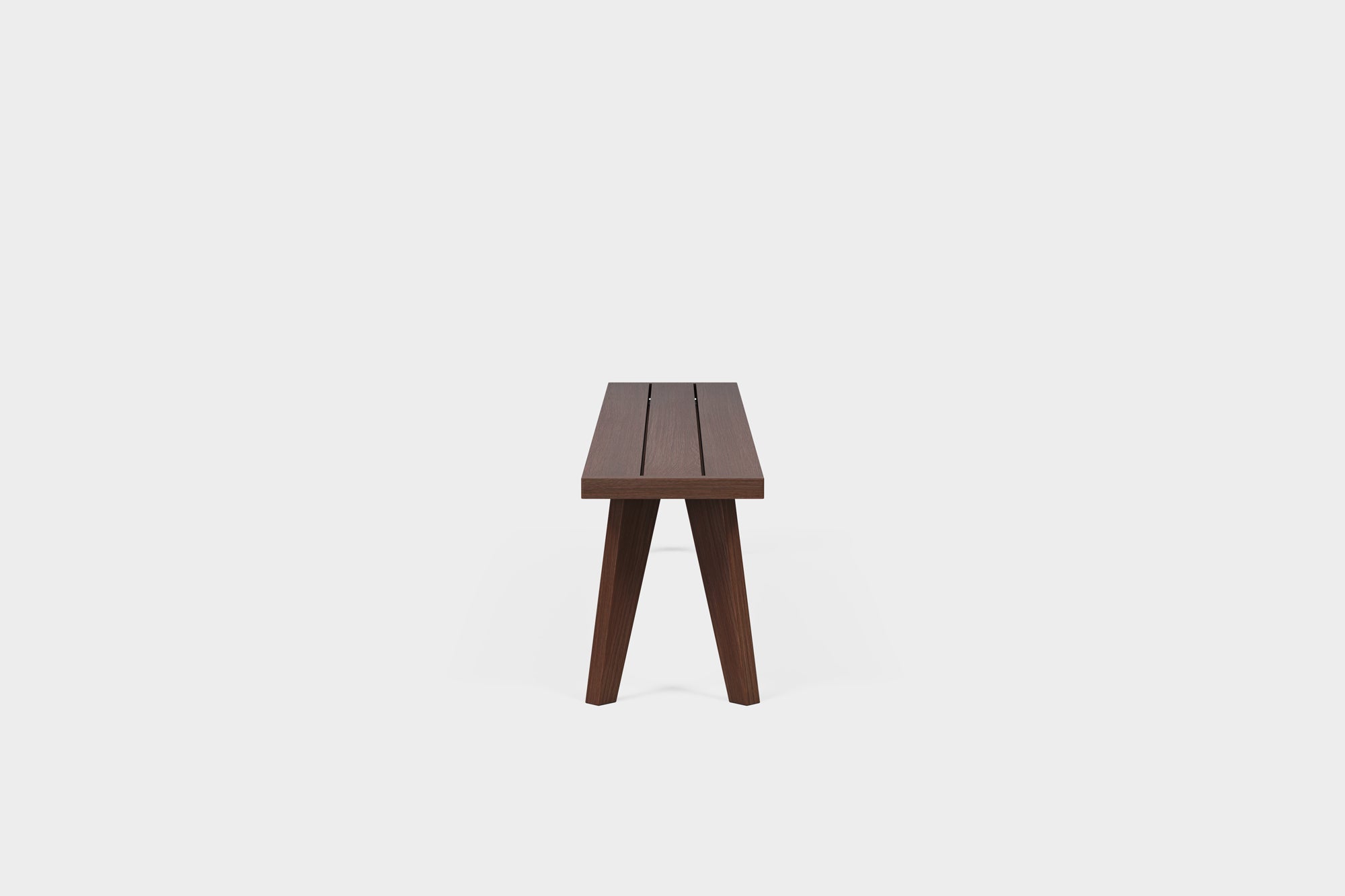 Amber | Outdoor Smoked Ash Dining Bench