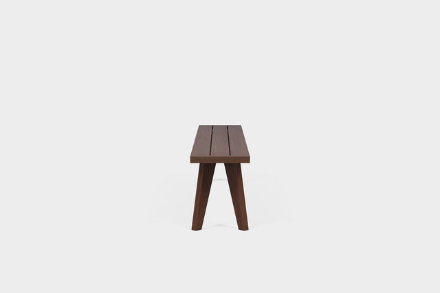 Amber | Outdoor Smoked Ash Dining Bench image 3