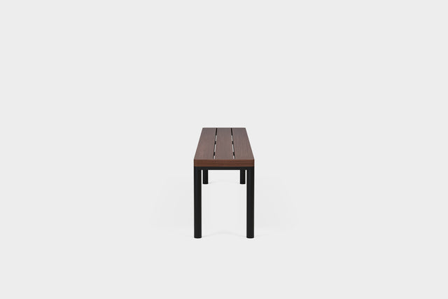 FRANKIE | Outdoor Smoked Ash Dining Bench image 3