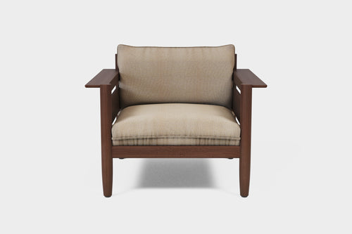 LULU | Smoked Ash Outdoor Lounger image 1