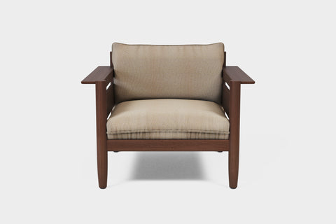 LULU | Smoked Ash Outdoor Lounger