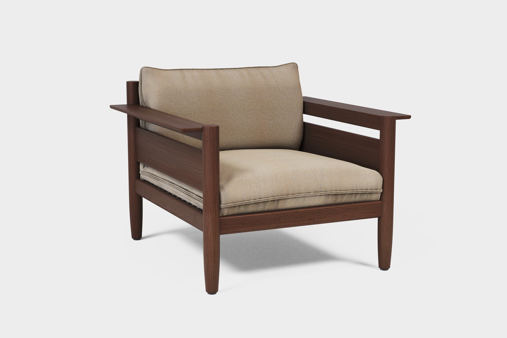 LULU | Smoked Ash Outdoor Lounger