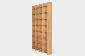AGATA | Contemporary Oak Bookcase 63" x 102" image 7