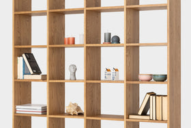 AGATA | Contemporary Oak Bookcase 63" x 102" image 3