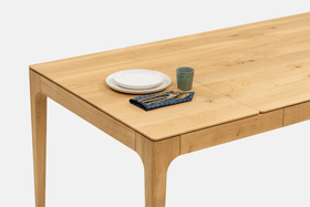 CAROLINA | Smoked Ash Extendable Dining Table image 6