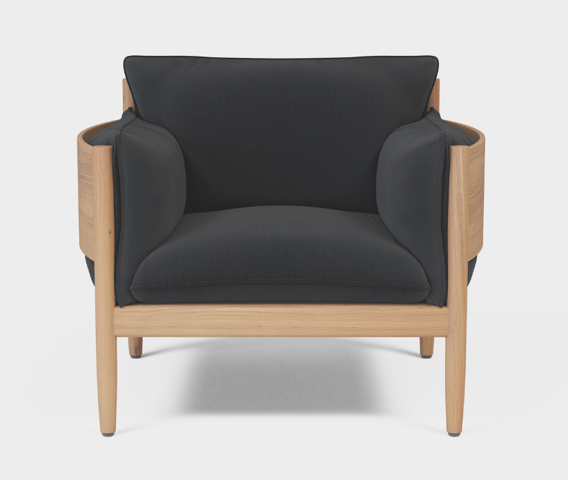 Soft, deep cushions with removable covers.