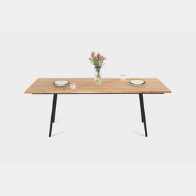 MARTA S | Oak Extendable Table | 63" - 87" × 31" × 1" | B51 Stock image 1