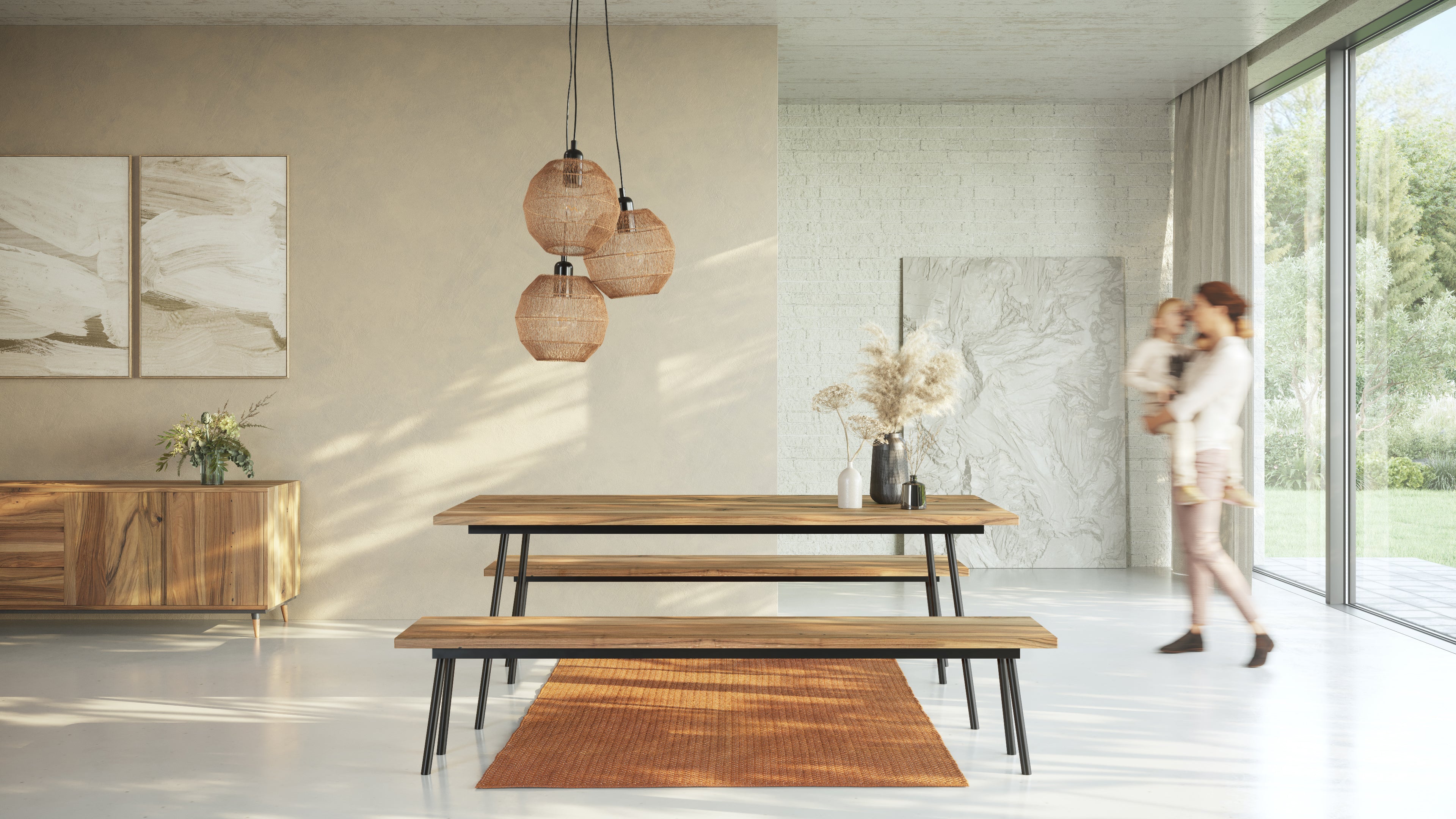 MARTA S | Walnut Dining Bench