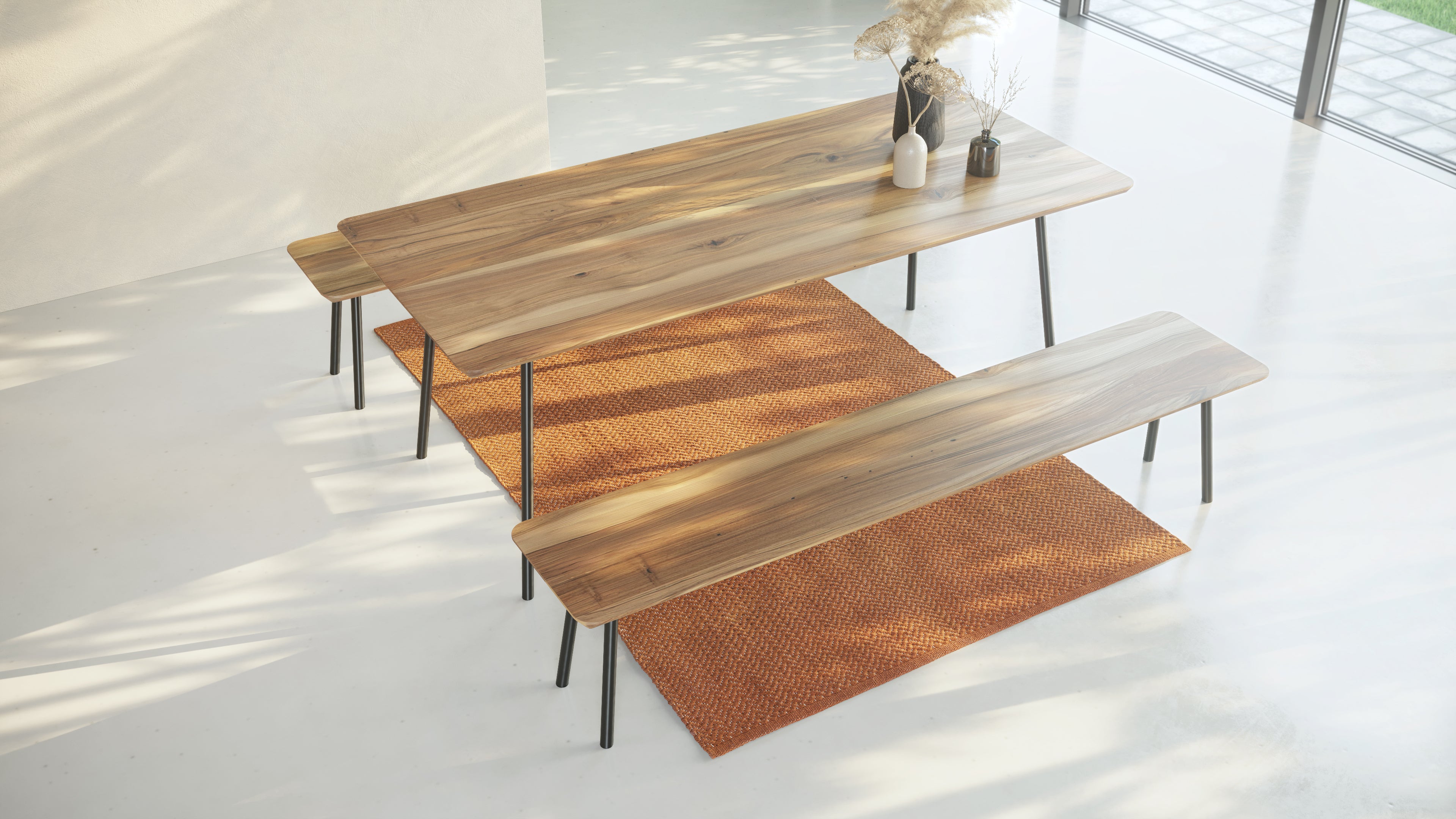 MARTA | Walnut Dining Bench