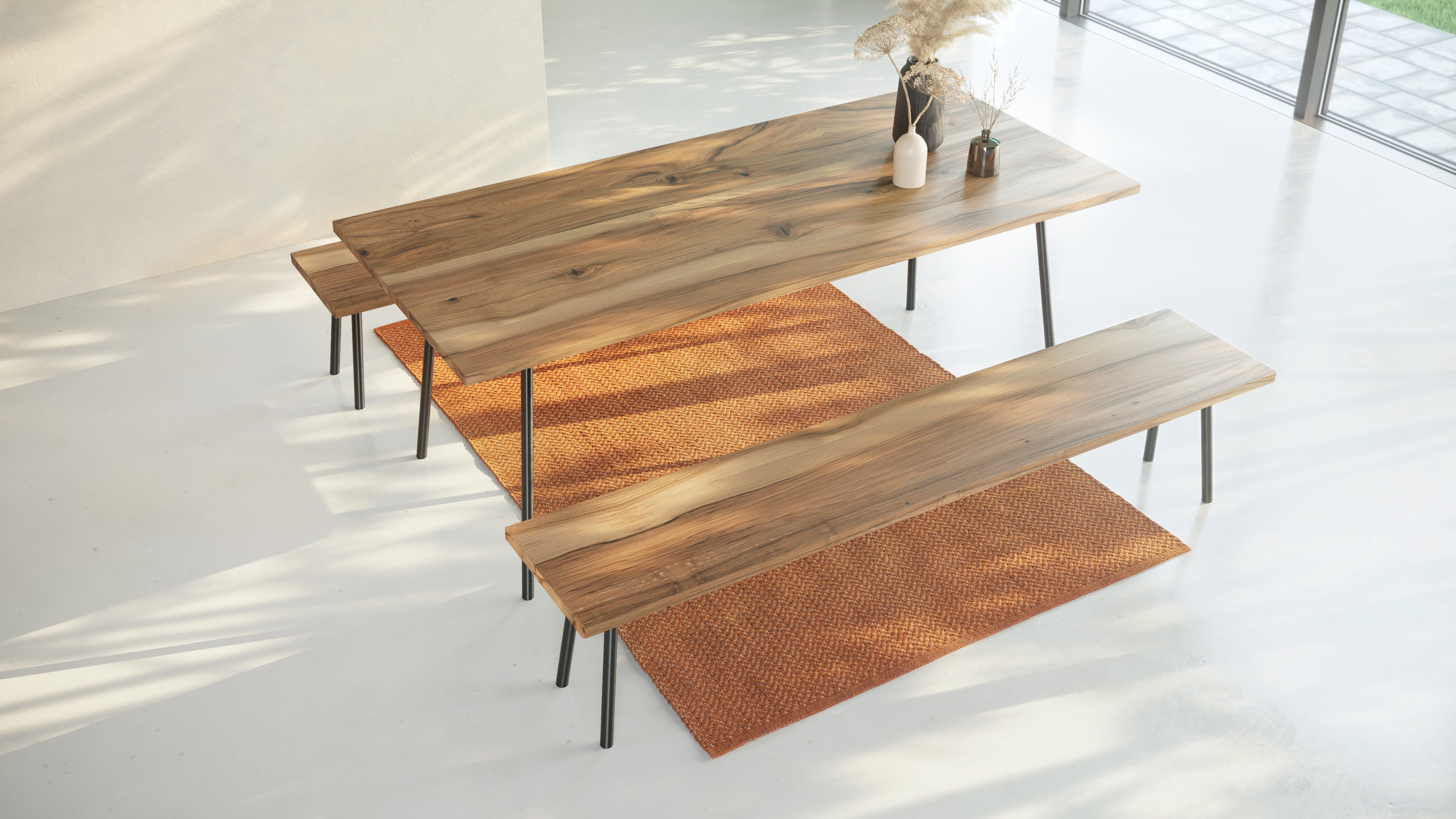 MARTA S | Walnut Dining Bench