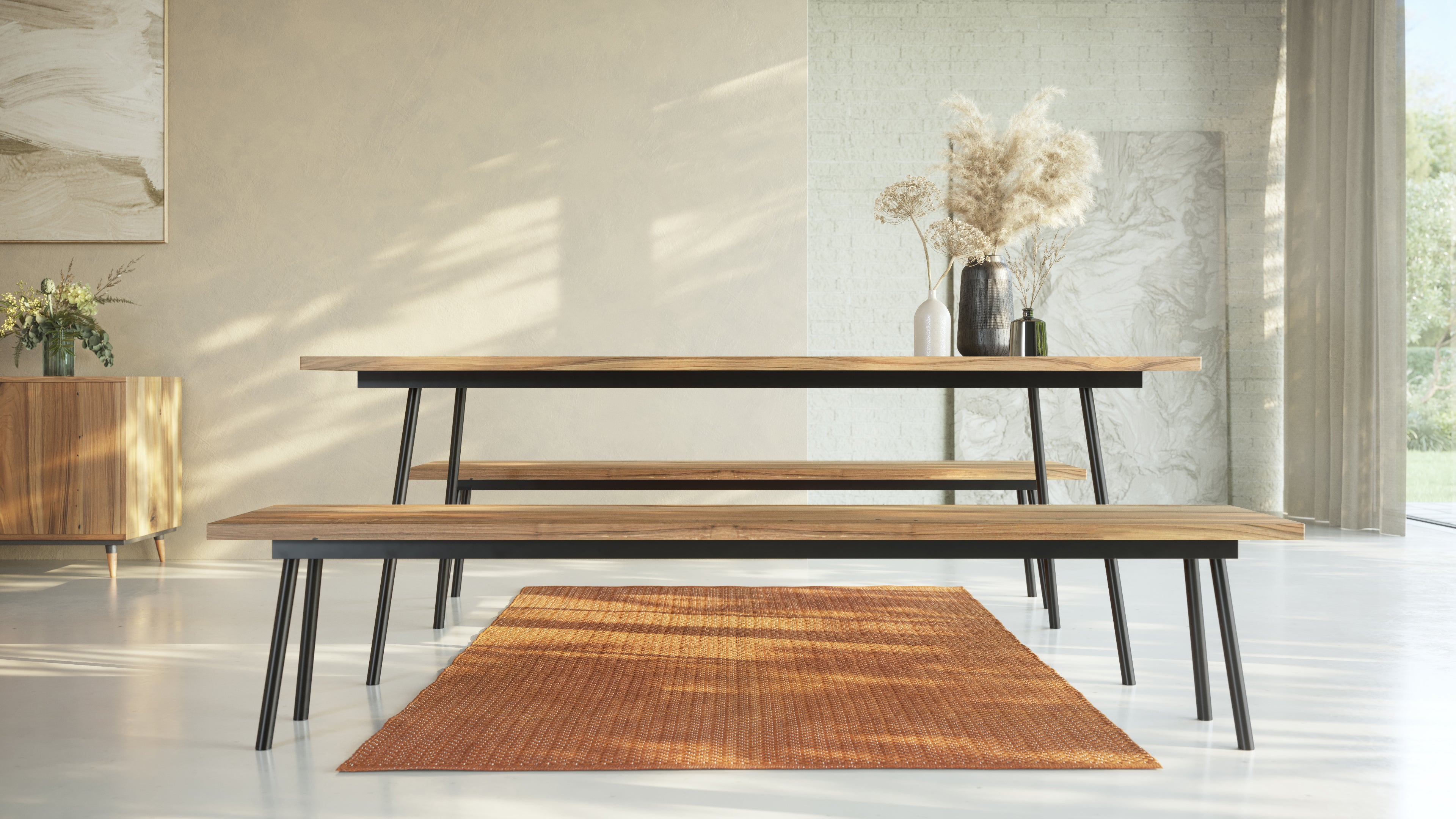 MARTA S | Walnut Dining Bench