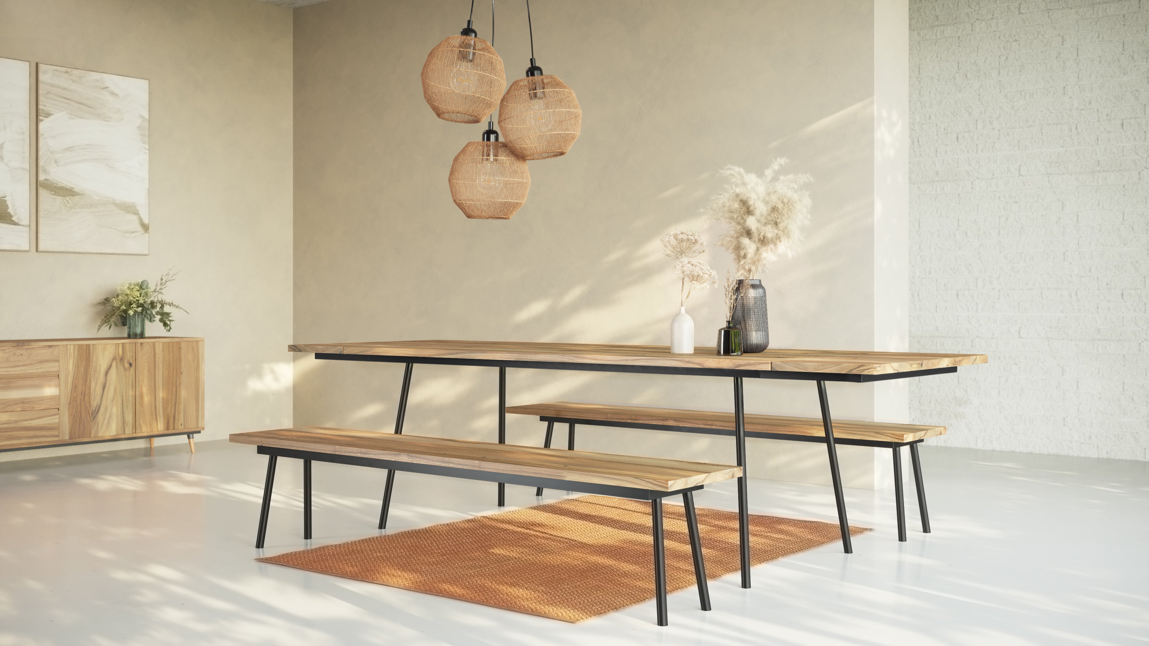 MARTA S | Walnut Extendable Dining Table