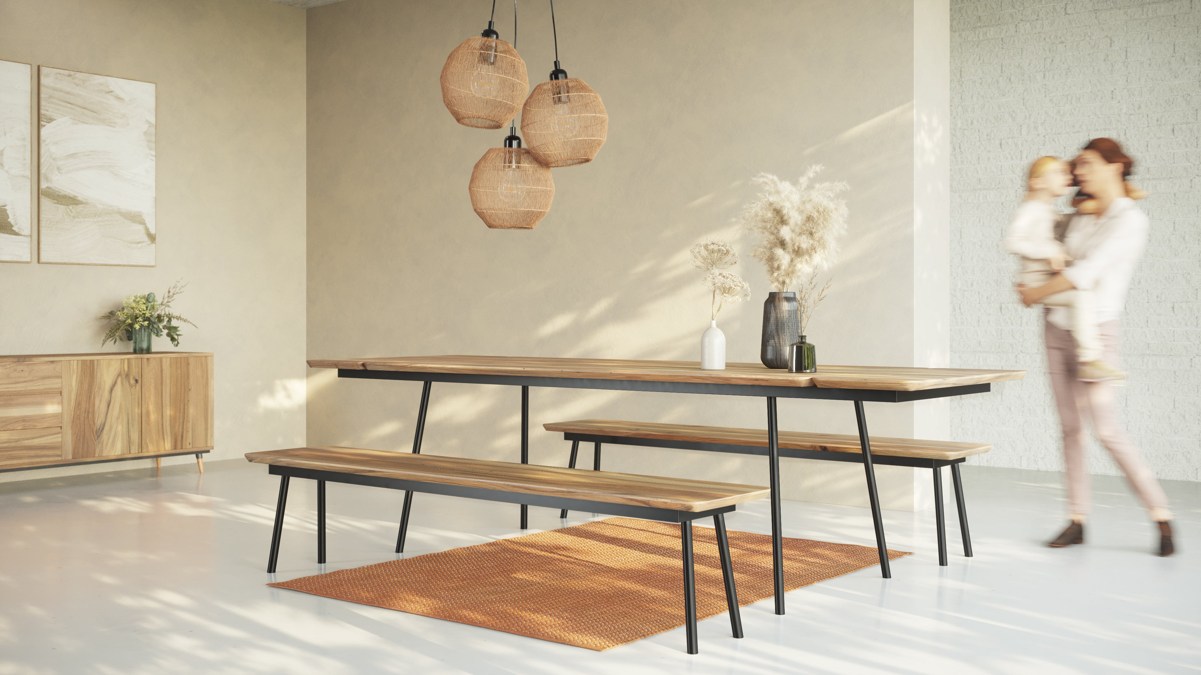 MARTA | Walnut Extendable Dining Table