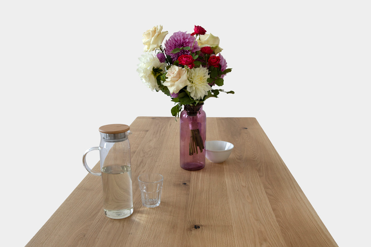 Bauhaus Walnut Dining Table on Metal Legs | AEMILIA-Hardman Design