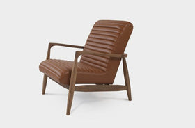 LAICA | Modern Armchair and Ottoman in Italian Leather or Wool image 10