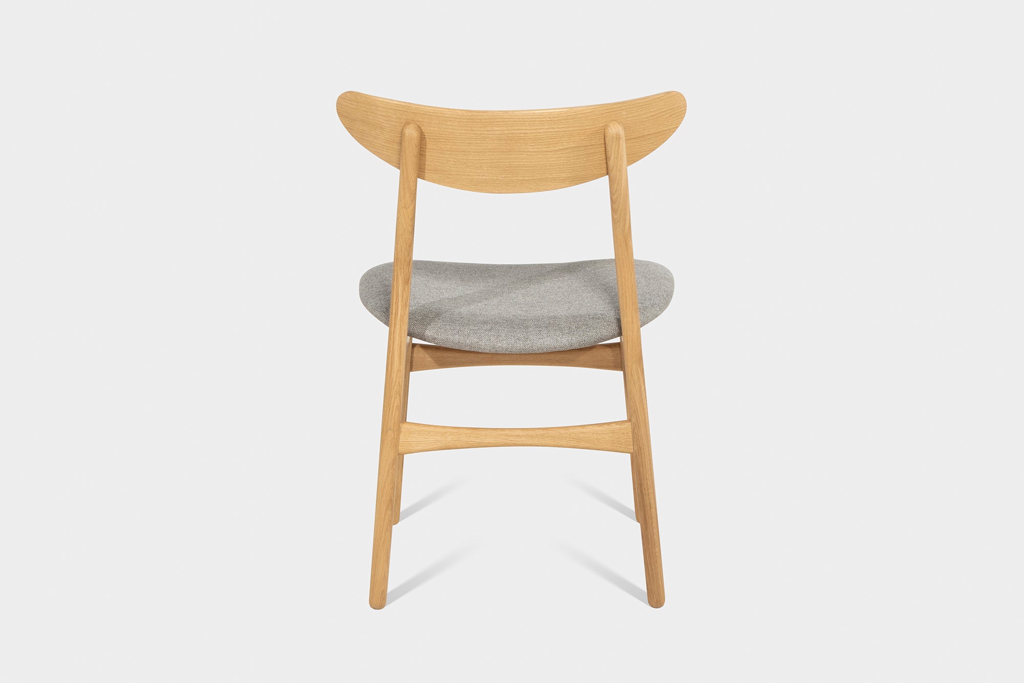 Oak or Walnut Dining Chair Upholstered in Wool or Leather | CAROLIAH-Hardman Design