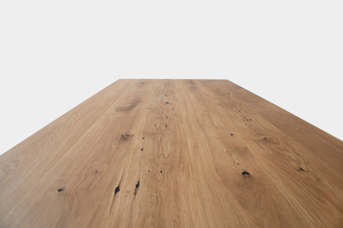 Bauhaus Walnut Dining Table on Metal Legs | AEMILIA-Hardman Design