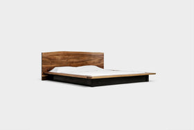 KAATJE | Solid Wood Platform Bed Frame and Headboard image 1